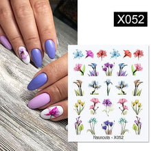 将图片加载到图库查看器，Spring Simple Green Theme Water Decal Sticker Flower Leaf Tree Summer Slider For Manicuring Nail Art Watermarks Art Decoration Manicure Tools Nail Watermark Decals iridescent Decoration Nail Self-Adhesive Decals Nail Stickers Water Transfer Fresh Nail
