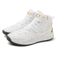将图片加载到图库查看器，Basketball Black White Ankle Boots Mens Shoes Cushioning White Training Breathable Outdoor High Quality Sports Mens Sneakers Non Slip Outdoor Sneakers Cushioning Workout Sport Design
