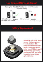 Load image into Gallery viewer, Multifunction Waterproof Wired Digital Bike Ride Speedometer Odometer Bicycle Cycling Speed Counter Table Bicycle Waterproof Cycling Computer Multifunction Odometer Stopwatch Riding Clock Wired Digital Backlight
