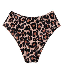 Load image into Gallery viewer, Women Leopard Print Swimsuit Women's Bikini One Shoulder Top High Waist Bottom Two Piece Swimsuits Women Push Up Bikini Set One Shoulder Beachwear Summer Leopard Bathing Suit High Waist Swimwear For Women
