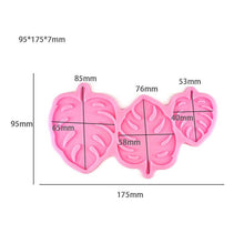 将图片加载到图库查看器，Tropical Theme Palm Leaves Leaf Fondant Tools Gummy Silicone Molds Cake Decorating Mould Gumpaste Craft Baking Pan Leaves Silicone Fondant Mold Tropical Leaf Leafage Cake Decorating Mold
