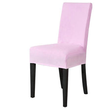 Load image into Gallery viewer, Washable Elastic Seat Parsons Chair Covers Thick Chair Cover Washable Elastic Winter Warm Chair Protector Case Kitchen Restaurant  Washable Spandex Kitchen Chair Covers for Dining Room Christmas Decoration Holiday Party

