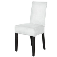 Load image into Gallery viewer, Washable Elastic Seat Parsons Chair Covers Thick Chair Cover Washable Elastic Winter Warm Chair Protector Case Kitchen Restaurant  Washable Spandex Kitchen Chair Covers for Dining Room Christmas Decoration Holiday Party
