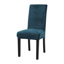 Load image into Gallery viewer, Washable Elastic Seat Parsons Chair Covers Thick Chair Cover Washable Elastic Winter Warm Chair Protector Case Kitchen Restaurant  Washable Spandex Kitchen Chair Covers for Dining Room Christmas Decoration Holiday Party
