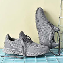Load image into Gallery viewer, Men's Elegant Soft Sneakers Casual New Breathable Mesh Black Men Shoes Spring High Quality Tenis Shoes Lace Up Athletic Running Tennis Fashion Sneakers Comfortable Design
