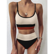 将图片加载到图库查看器，Female Push Up Swimsuit Modern Swimwear For Women Bikinis High Waist Bikini Set Solid Bikini 2 Piece Swimsuit Bathing Suits Women Bathing Suit High Waist Bikini Set Sport Wear Swimming Suit Bikini
