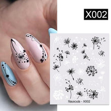 Load image into Gallery viewer, Embossed Nails Sticker 3D Flower Leaves Slider Water Transfer Nail Decals for Nail Art Transfer Sticker  3D Wave Design Decoration for Women Girls Art Stickers Decal Decoration Metallic Curve Strip Line Nail Decor
