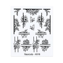 Load image into Gallery viewer, Embossed Nails Sticker 3D Flower Leaves Slider Water Transfer Nail Decals for Nail Art Transfer Sticker  3D Wave Design Decoration for Women Girls Art Stickers Decal Decoration Metallic Curve Strip Line Nail Decor
