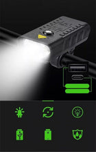 Load image into Gallery viewer, Bike Light USB Rechargeable 3000 Lumens Bike Headlight LED Super Bright Flashlight Front Lights And Back Rear Light Adjustable Lightness Waterproof And Large Capacity Battery 10000mAh
