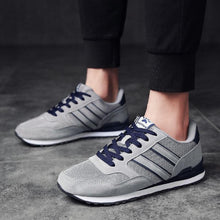 Load image into Gallery viewer, Blue Mens Casual Shoes Comfortable Sneakers Artificial Leather Male Spring Flats Trainers Outdoor Mens Casual Sports High Quality Sneaker Sport Walking Fashion Sneakers
