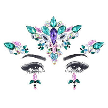 Load image into Gallery viewer, 23 Sets Glitter Face Jewels Sticker Temporary Party Face Makeup Tattoo Face Gems Glitter Face Jewels Crystal Stickers For Womens
