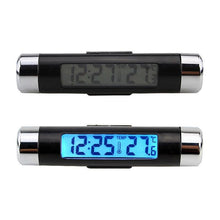 Load image into Gallery viewer, Car Digital Clock Temperature Display Electronic Clock Car Temperature Clock Universal Auto Dashboard Digital Clocks with Black Light And LCD Screen Adjustable Vehicle Temperature Thermometer Auto Electronic Clock LED Backlight Digital Display Clock
