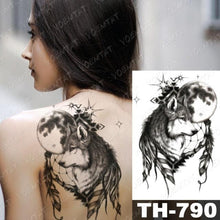 Load image into Gallery viewer, Luxury Big Waterproof Temporary Sticker Tattoo Large Flowers And Animals Body Tattos For Womens
