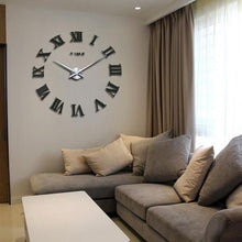 Load image into Gallery viewer, Wall Clock Promotion New Home Decor Large Roman Mirror 3D Wall Clock Mirror Surface Decorative Clock Large Wall Sticker Clock for Living Room Bedroom Office Home Decorations Fashion  Modern Quartz Clocks Living Room  Sticker Watch
