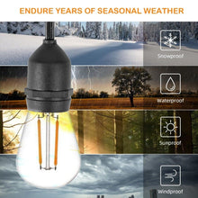 Load image into Gallery viewer, IP65 LED String Lights Retro Edison Filament Bulb Bright Daylight White Antique LED Filament Bulbs For Party Outdoor Garden Holiday Wedding Light String

