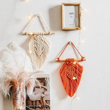 Load image into Gallery viewer, Handmade Wall Art Home Wall Decor Woven Hanging Tapestry Tassel Wind Chimes Wall Hanging Ornaments  Hand Macrame Wall  For Wall Wedding Living Room Gallery Patio Apartment Yard Decor

