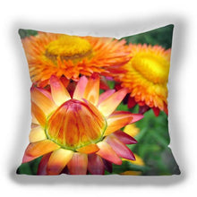 将图片加载到图库查看器，Bright Red Flower Cushion Cover Home Fashion Decoration Red Orange Pink Poppy Flowers Decorative Throw Pillow Cover Case Cushion Home Living Room Pillow Case Super Soft Short Plush Cushion Cover 45x45CM
