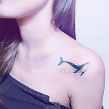 将图片加载到图库查看器，Elegant Waterproof Tattoo Sticker Sun Moon Fake Tatto Fashion Moon Temporary Fun Sun Wave Magic Tatoos For Womens Mens
