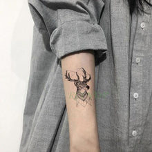 将图片加载到图库查看器，Elegant Waterproof Tattoo Sticker Sun Moon Fake Tatto Fashion Moon Temporary Fun Sun Wave Magic Tatoos For Womens Mens
