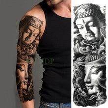 Load image into Gallery viewer, Extra Large Full Arm Leg Body Hand Waterproof Fake Tattoo Stickers Temporary Realistic Black Modern Mens Tattoo

