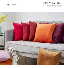 将图片加载到图库查看器，Super Soft Cushion Cover Velvet Pillow Cover Living Room Velvet Decorative Throw Pillow Covers Soft Solid Square Cushion Case For Couch Home Decorative Pillows
