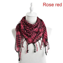 Load image into Gallery viewer, Winter Warm Unisex Fashion Lightweight Military Men Scarves Arab Tactical Desert Army Keffiyeh Scarf Military Scarves Shemagh Palestine Islamic Multifunction Tactical cotton head Scarf square Arabic Keffiyeh Wrap Bandana Women Men
