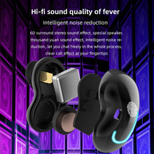 Load image into Gallery viewer, Sports Black Headphones Wireless Wearable Music Player Built-in Memory Sweatproof  WaterproofWireless Bluetooth Headphones 5.1 Gaming Headset In Ear HiFi Sports Noise Cancel Earphone For Smartphones LED Display For Sports Running Workout
