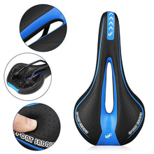 Load image into Gallery viewer, 1 PCS Comfort Gel Bicycle Seat Soft Road Mountain Bike Saddle Comfortable Bicycle Seat Gel Waterproof Bike Saddle With Central Relief Zone And Ergonomics Design For Mountain Bikes Road Bikes
