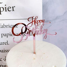 Load image into Gallery viewer, Acrylic One Cake Topper Top Cake One Cake Topper Birthday Cake Topper Double Sided For Anniversaries And Parties  Birthday Party Cupcake Toppers Flags Wedding Baby Shower Supplies Lovely Baking Dessert Decorations
