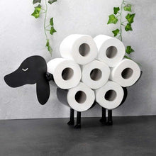 Load image into Gallery viewer, Sheep Decorative Toilet Paper Holder Bathroom Hardware Tissue Storage Toilet Roll Holder Bathroom Accessories Iron Paper Storage Sheep Toilet Paper Roll Holder  Metal Wall Mounted  Free Standing Bathroom Tissue Storage
