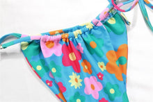 Load image into Gallery viewer, Bikini Swimsuit Solid Color Bikini Set  Swimwear Bathing Suit Women Bikinis String Beach Women Two Piece Bikini Swimsuit Bathing Suits Halter Triangle Tops String Bikini Sets
