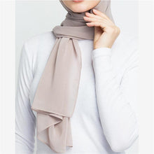 Load image into Gallery viewer, Long Lightweight Soft Solid Color Chiffon Scarfs Muslim Headscarf Hijab Scarf Shawls Wraps Hijab For Women 70*180cm
