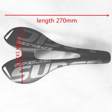 将图片加载到图库查看器，Full Carbon Fiber Bicycle Saddle Road Bike Carbon Saddle Seat Matt Bike Cushion Carbon Fiber Road Bike Saddle Cushion Lightweight Comfortable Bicycle Seat With PU Leather Cover For Road Bike And Mountain Bike
