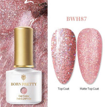 将图片加载到图库查看器，2021 New Womens Colorful Nail Gel Polish Modern Glitter Pink Purple UV Diamond Stylish Design Nail Colors Gel
