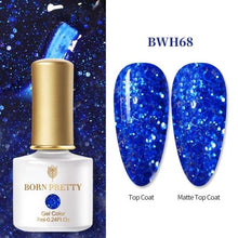 将图片加载到图库查看器，2021 New Womens Colorful Nail Gel Polish Modern Glitter Pink Purple UV Diamond Stylish Design Nail Colors Gel
