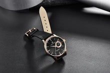 Load image into Gallery viewer, New Simple Luxury Mens Quartz Watch Casual Leather Strap Design Waterproof Comfortable Wrist Watch For Men
