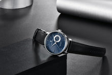 Load image into Gallery viewer, New Simple Luxury Mens Quartz Watch Casual Leather Strap Design Waterproof Comfortable Wrist Watch For Men
