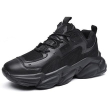 将图片加载到图库查看器，Fashion Mens Sneakers White Trend Casual Comfortable Black Mens Chunky Sneaker Design Summer White Outdoor Running Tennis Sneakers Sport Fashion Comfortable Casual Mens Sneakers
