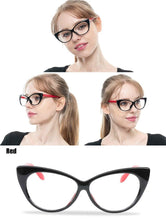 Load image into Gallery viewer, Cat Eye Reading Glasses  For Women Lightweight Presbyopic Reading Glasses Fashion Cute Reader For Women Computer Readers Anti Glare UV Ray Eyeglasses   +0.5 0.75 1.0 1.25 1.5 1.75 2.0 2.5 3.0 3.5 4.0
