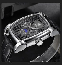 Load image into Gallery viewer, Square Luxury Mens Watch Analog Waterproof Quartz Sport Stylish Leather Strap Wrist Watch Business Design For Men
