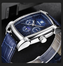 Load image into Gallery viewer, Square Luxury Mens Watch Analog Waterproof Quartz Sport Stylish Leather Strap Wrist Watch Business Design For Men
