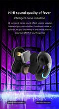 Load image into Gallery viewer, Sports Black Headphones Wireless Wearable Music Player Built-in Memory Sweatproof  WaterproofWireless Bluetooth Headphones 5.1 Gaming Headset In Ear HiFi Sports Noise Cancel Earphone For Smartphones LED Display For Sports Running Workout
