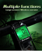 Load image into Gallery viewer, Waterproof Bicycle Computer Wireless And Wired MTB Bike Cycling Odometer Stopwatch Speedometer LED Digital Bicycles Computer Odometer Speedometer Max Distance Time For Trainer
