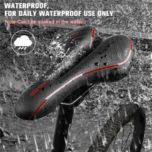 Load image into Gallery viewer, Leather Bike Saddle Road Bike Front Seat Cycling Saddles For Mens Breathable Hollow Cushion Bicycle Saddle Comfort Bike Saddle Ergonomic Waterproof Bicycle Seat For Road Bike Mountain Bike Seats
