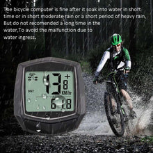 将图片加载到图库查看器，Bike Speedometer Waterproof Wired Digital Bike Ride Odometer Bicycle Cycling Speed Counter Bicycle Accessories Waterproof Cycling Odometer With Automatic Wake-Up Multi-Function LCD Backlight Display Bicycle Computer Best For Bikers
