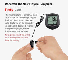 将图片加载到图库查看器，Bike Speedometer Waterproof Wired Digital Bike Ride Odometer Bicycle Cycling Speed Counter Bicycle Accessories Waterproof Cycling Odometer With Automatic Wake-Up Multi-Function LCD Backlight Display Bicycle Computer Best For Bikers

