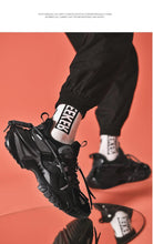 将图片加载到图库查看器，Mens Strong Casual Fashion Chunky Sneakers Height Increasing Spring Thick Sole Footwear Fashion High Quality Sneakers Slip on Walking Shoes High Top Casual Shoes For Men
