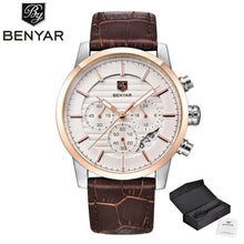 Load image into Gallery viewer, Luxury Men's Business Watches Fashion Watch Waterproof For Men's Casual Sport Leather Strap
