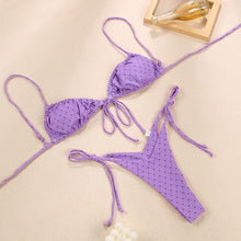 Load image into Gallery viewer, Halter Bikinis Swimsuit String Bikini Swimsuit for Women Triangle Tie Side Adjustable Swimsuit Bathing Suit 2 Piece Set New 2 Piece Swimwear High Cut Bikini Set Print Bandage Beachwear
