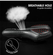 将图片加载到图库查看器，Bike Saddle Mountain Road Bike Seat PU Leather Gel Filled Cycling Cushion Comfortable Shockproof Bicycle Saddle Seat Cushion For Men Comfort Bike Saddle Anti-Slip Bicycle Saddle Waterproof Bicycle Seat For Mountain Bike Seat
